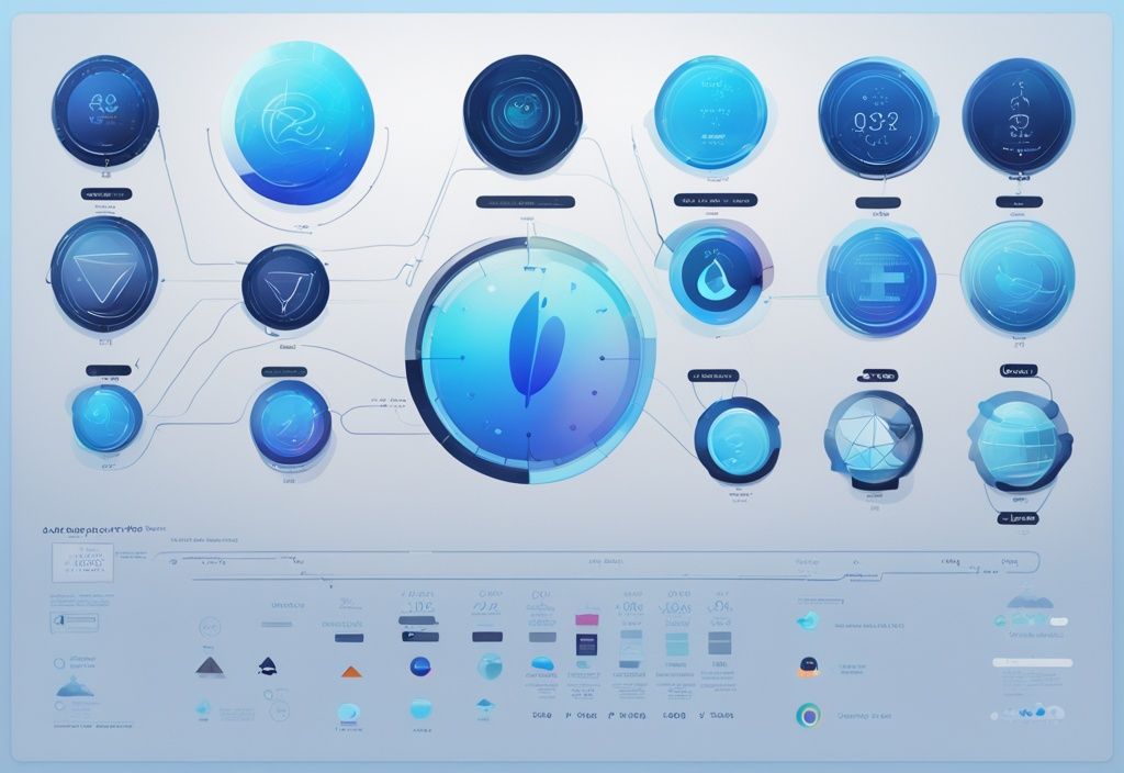 Vergleichstabelle von CoinTracking-Alternativen im modernen digitalen Blau-Design