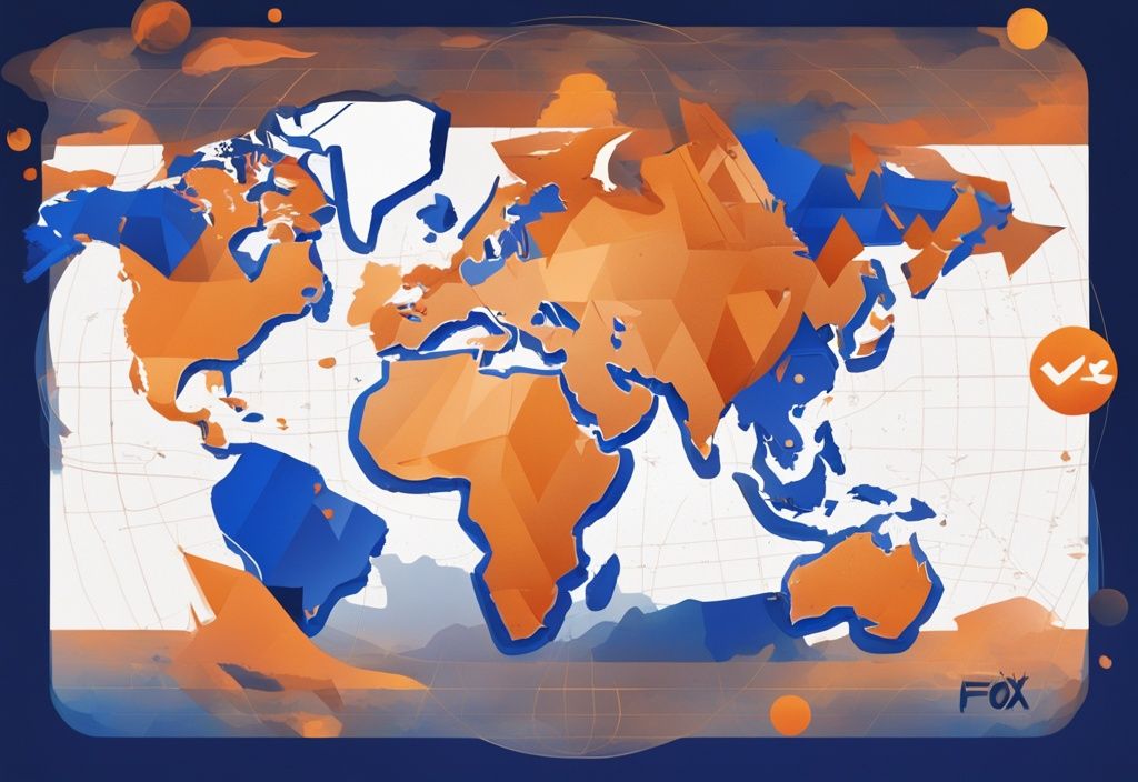 MetaMask Logo überlagert eine digitale Weltkarte, symbolisiert globale Zugänglichkeit und Sicherheit in der Kryptowelt.