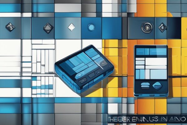 Moderne digitale Illustration des Unterschieds Ledger Nano S und X, zeigt Design- und Funktionsunterschiede, Hauptfarbthema Blau.